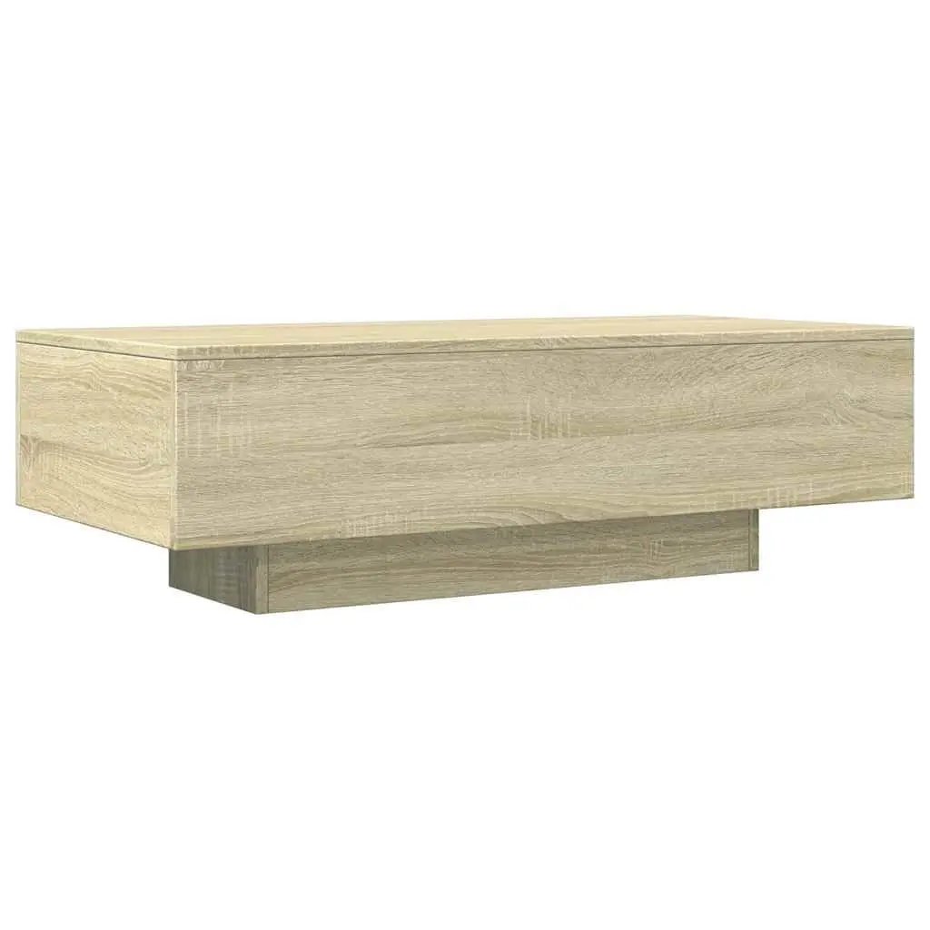 Coffee Table Living Room Use 100x49.5x31 cm Brown Sonoma Oak Engineered Wood