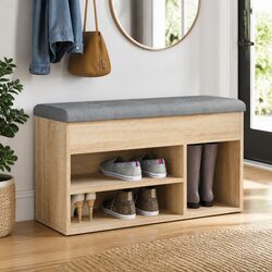 Value-Driven Shoe Bench with Storage and Comfort
