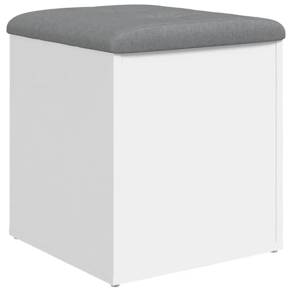 White Storage Bench