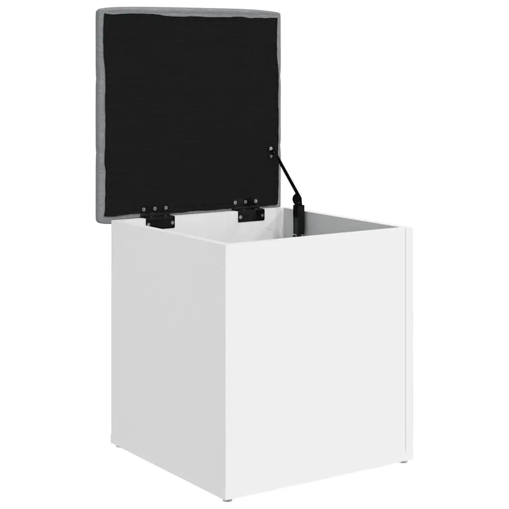 White Storage Bench