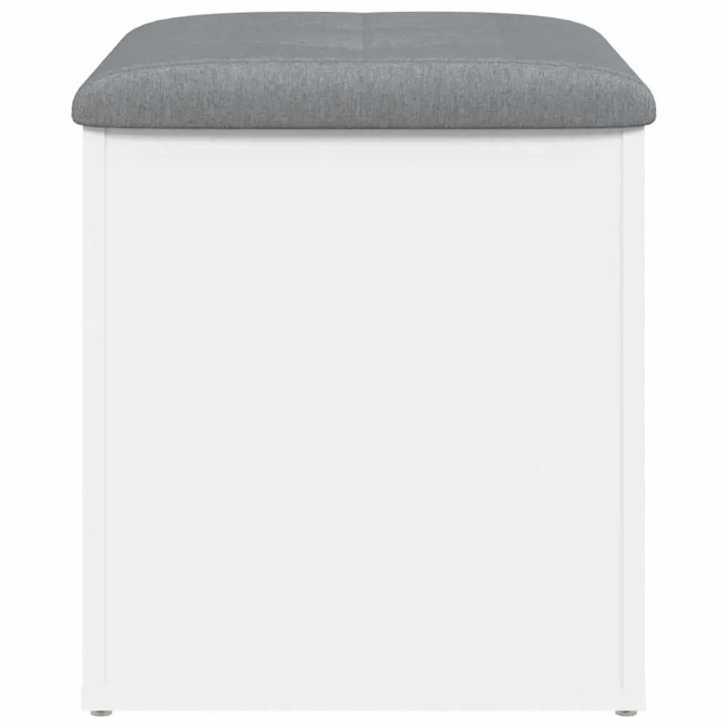 White Storage Bench
