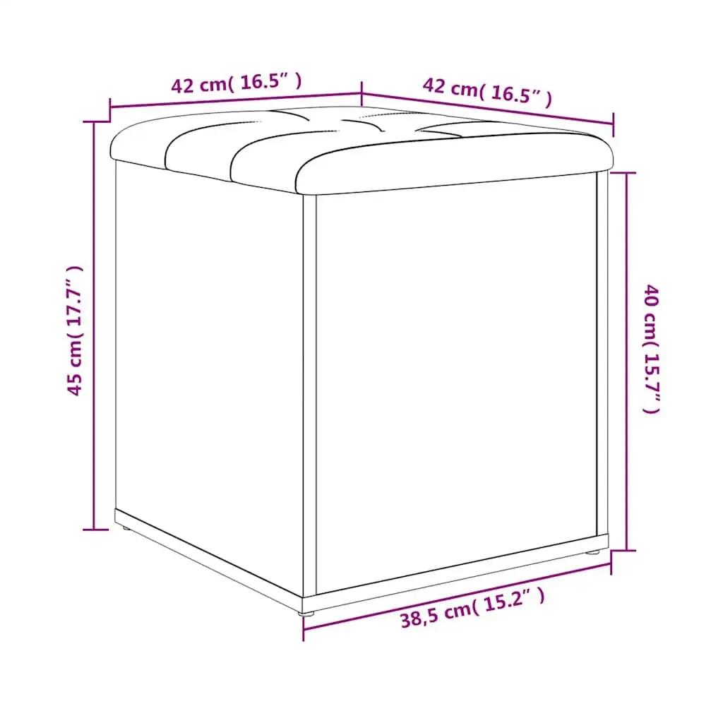 White Storage Bench