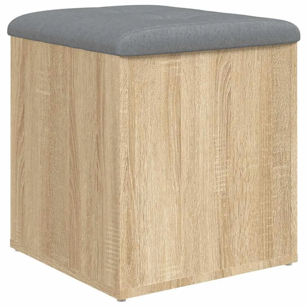 Storage Bench Hallway Entryway Seating Organiser 42x42x45 cm Brown Sonoma Oak
