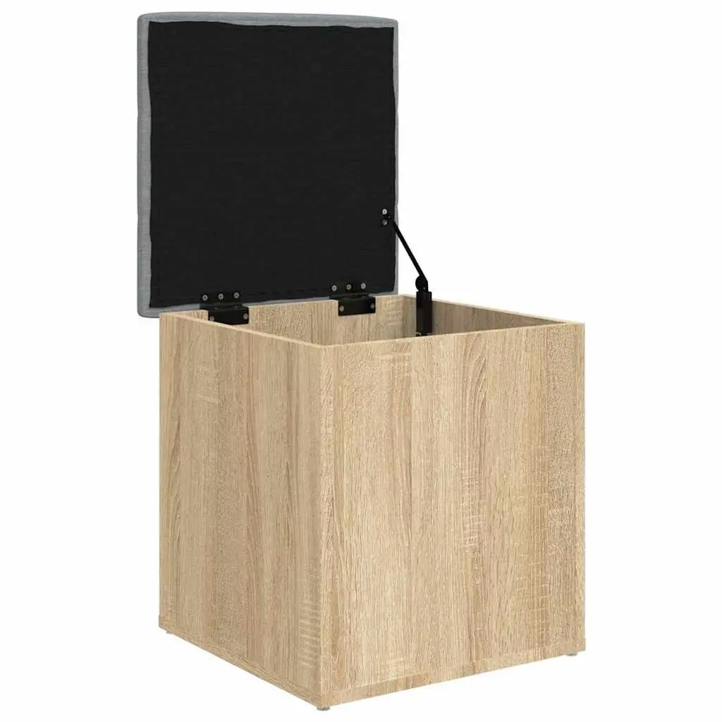 Storage Bench Hallway Entryway Seating Organiser 42x42x45 cm Brown Sonoma Oak