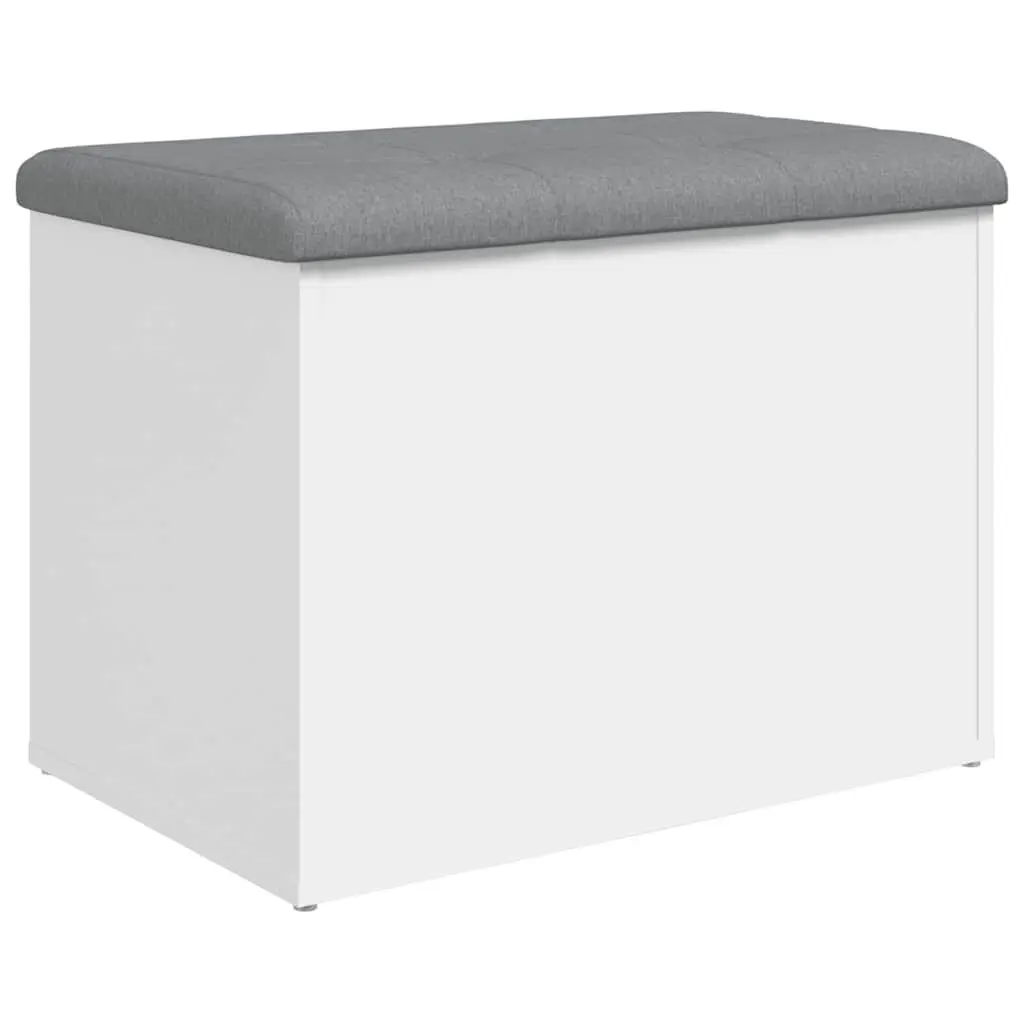 Storage Bench White Seating 62L x 42W x 45H cm