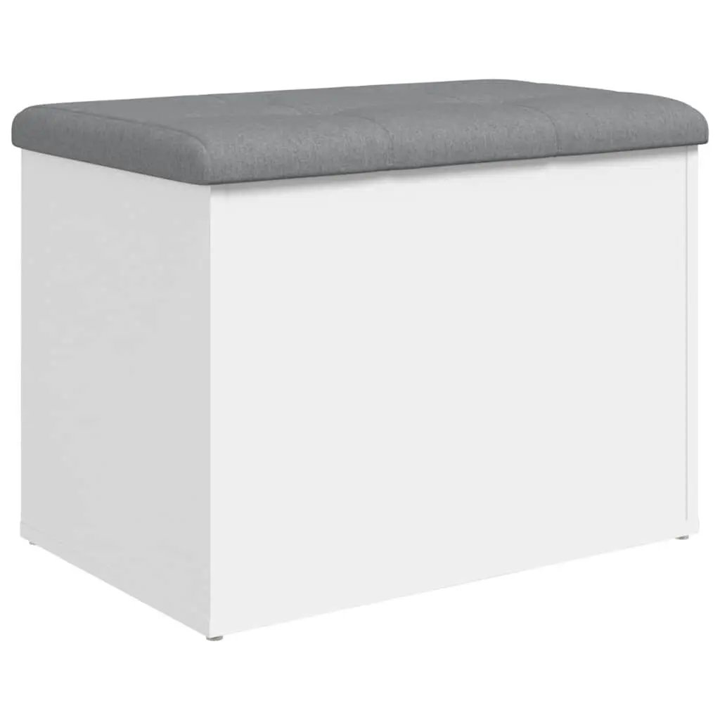 Storage Bench White Seating 62L x 42W x 45H cm