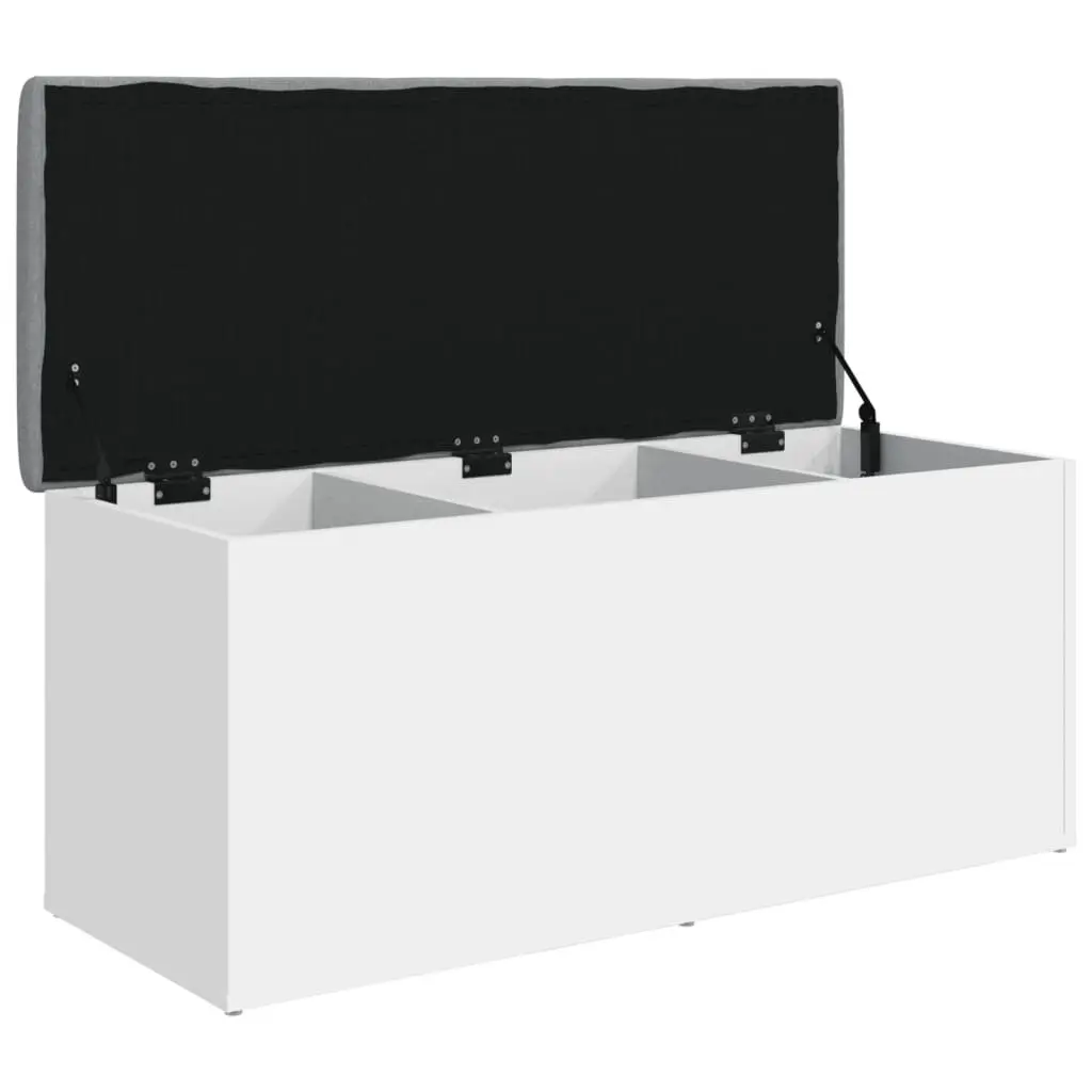 Storage Bench Shoe Organizer 102x42x45 cm White