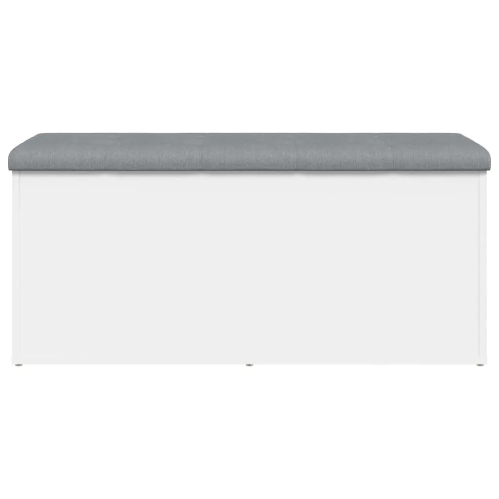 Storage Bench Shoe Organizer 102x42x45 cm White