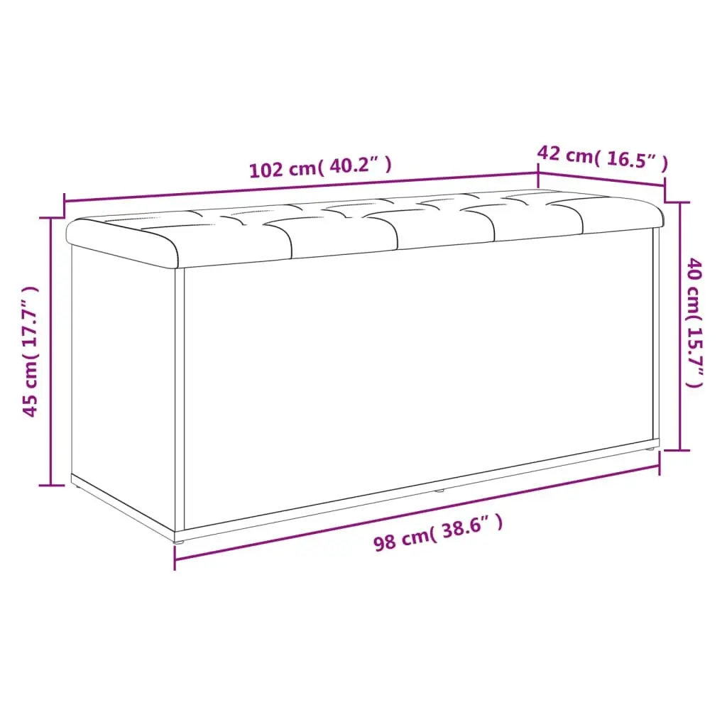 Storage Bench Shoe Organizer 102x42x45 cm White