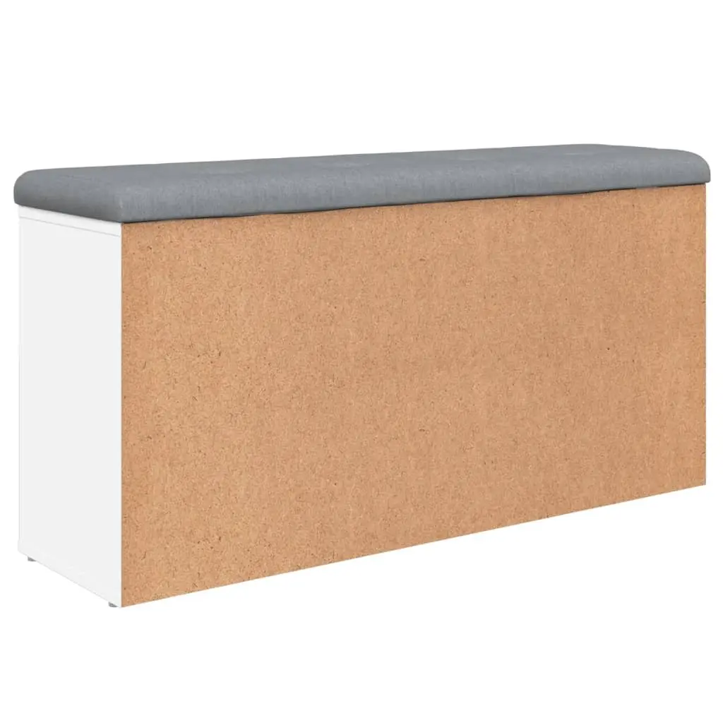 White Storage Bench with Comfort and Style