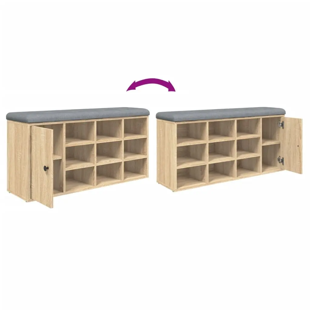 Shoe Bench with Comfort and Practicality