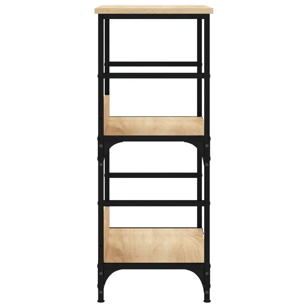 Bookshelf Bookcase Sonoma Oak 50x33x82cm Storage Shelf Home Office Display Rack