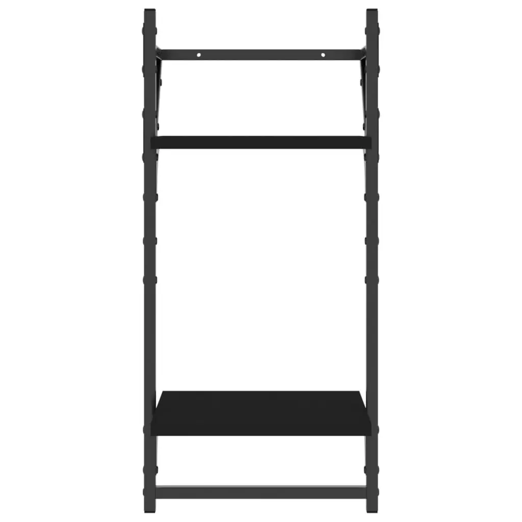 4-Piece Black Floating Shelf Set