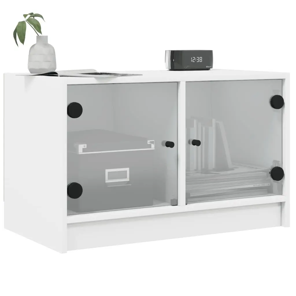 White TV Cabinet with Ample Storage