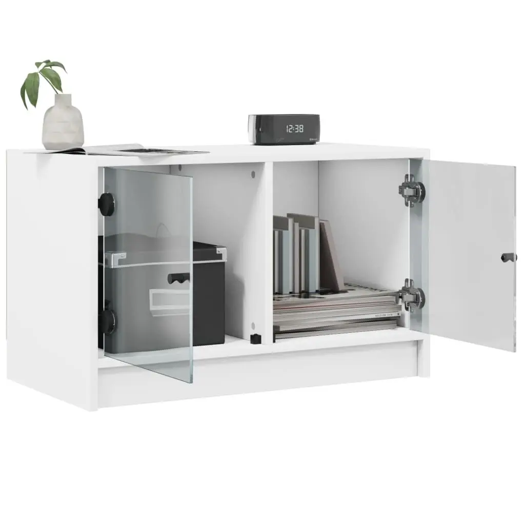 White TV Cabinet with Ample Storage
