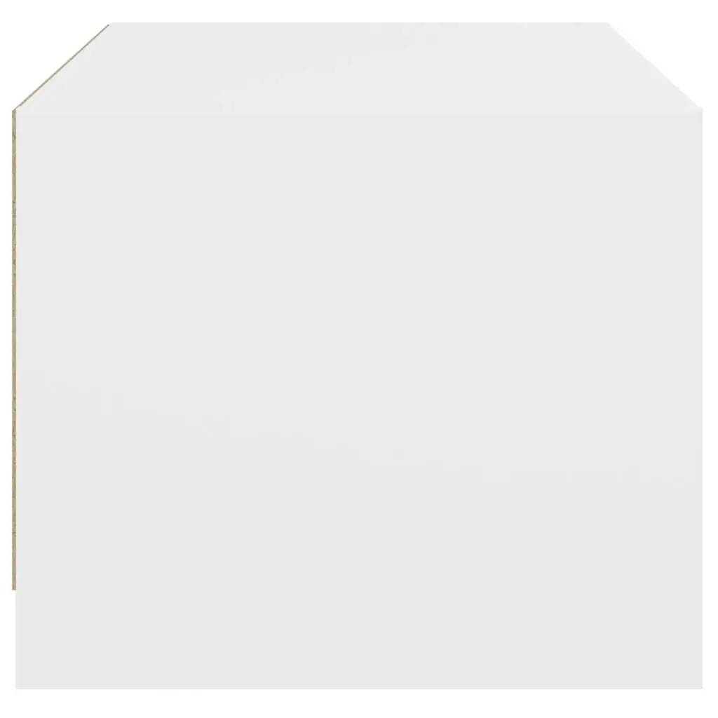 White Coffee Table with Storage 68x50x42cm