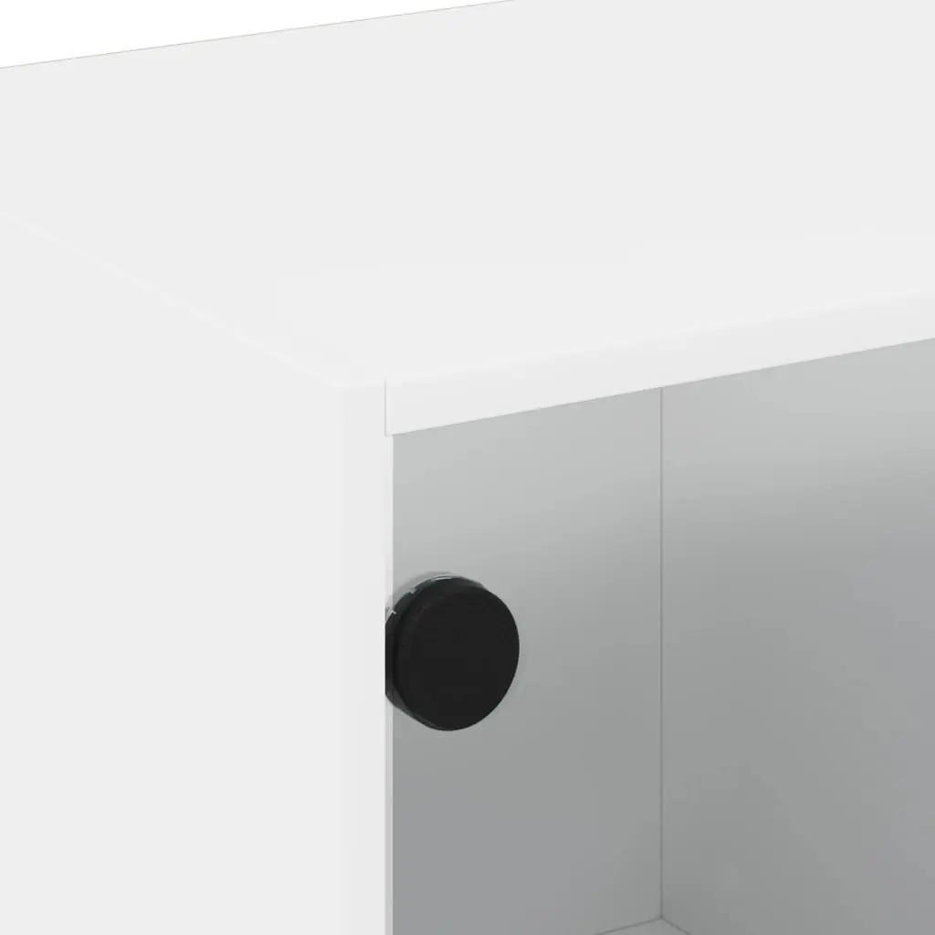 White Coffee Table with Storage 68x50x42cm