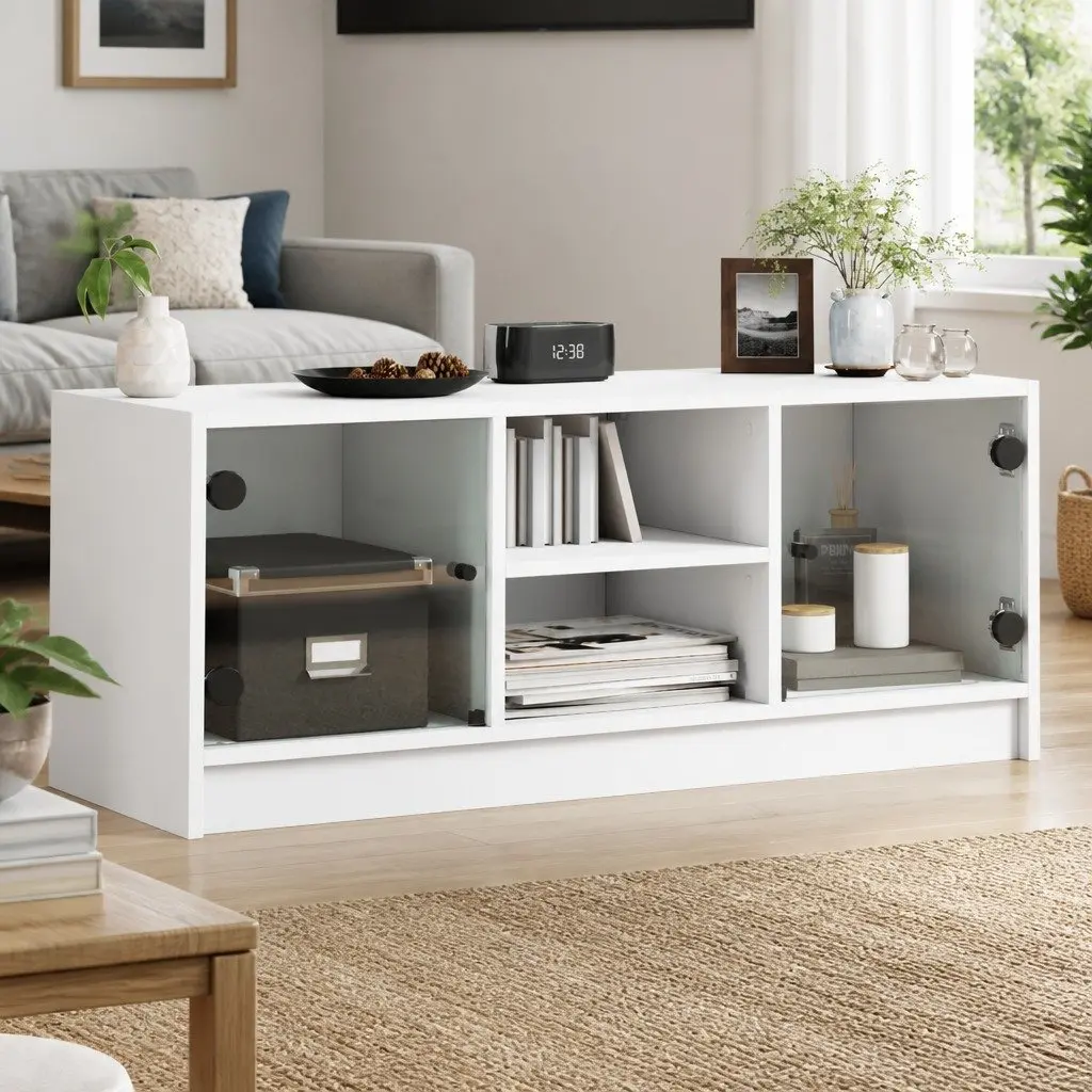 TV Cabinet Media Storage Unit 102x37x42 cm White