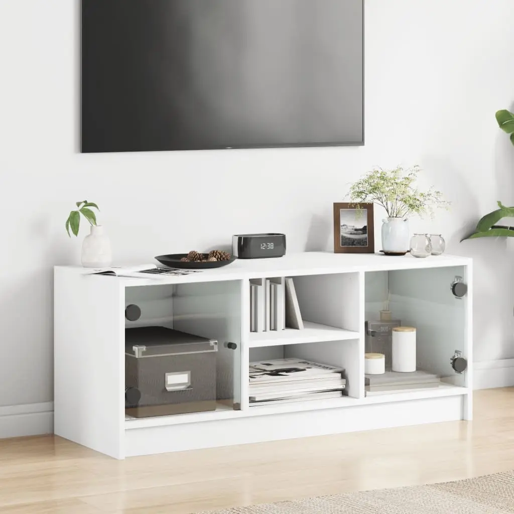 TV Cabinet Media Storage Unit 102x37x42 cm White