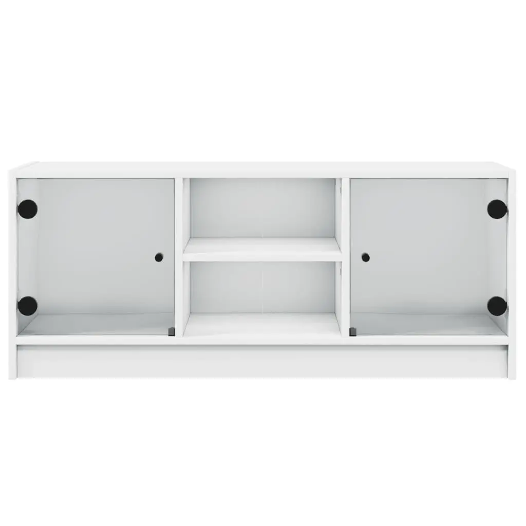 TV Cabinet Media Storage Unit 102x37x42 cm White