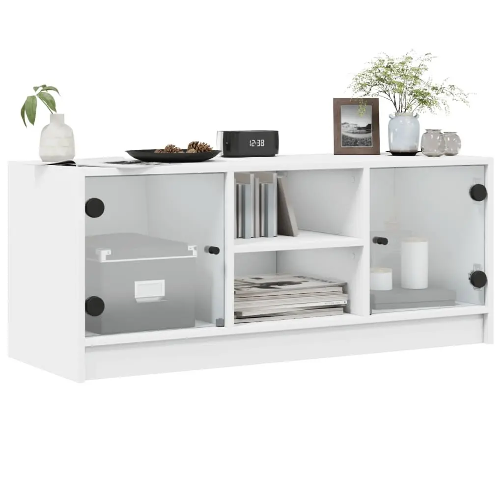TV Cabinet Media Storage Unit 102x37x42 cm White