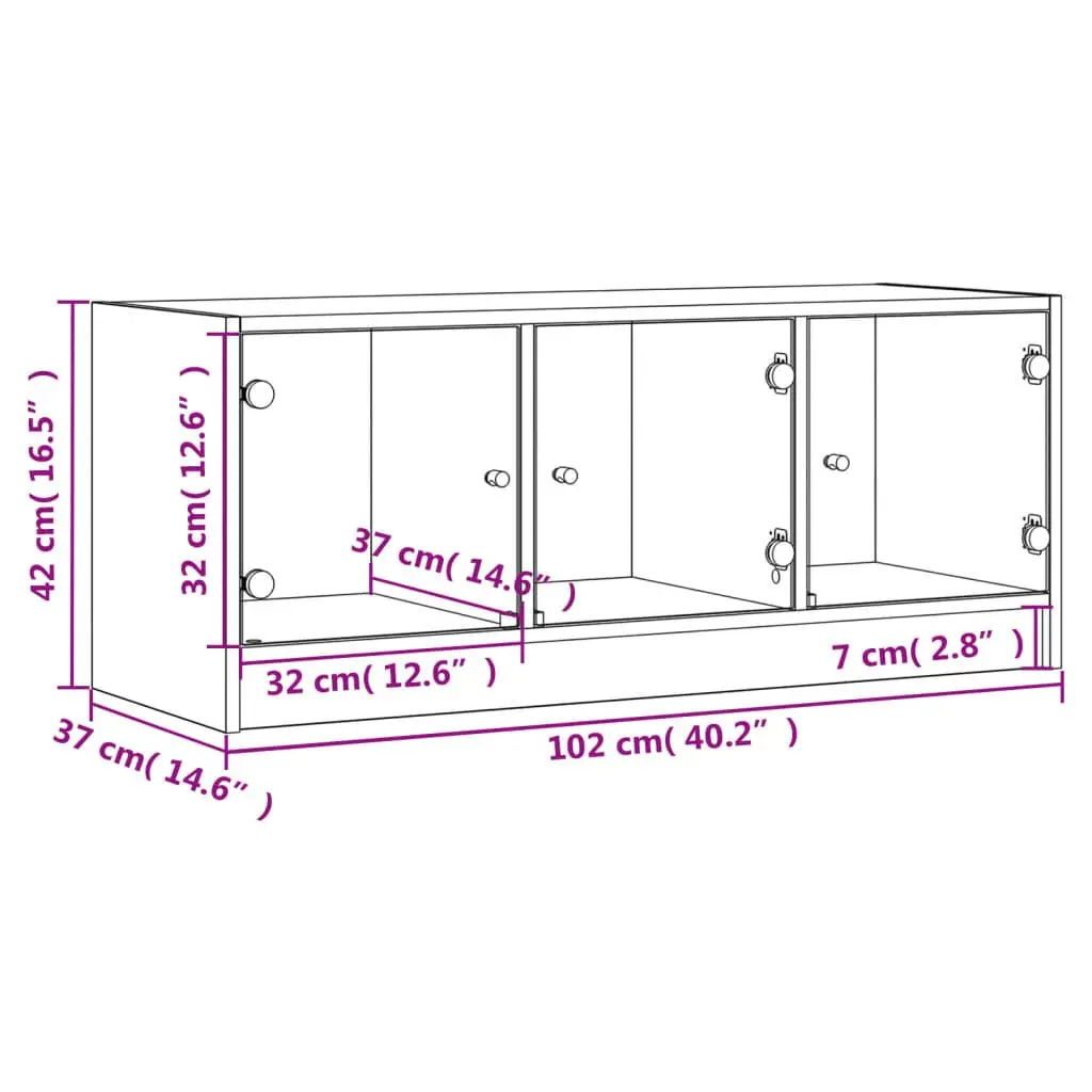 White TV Cabinet with Ample Storage Space