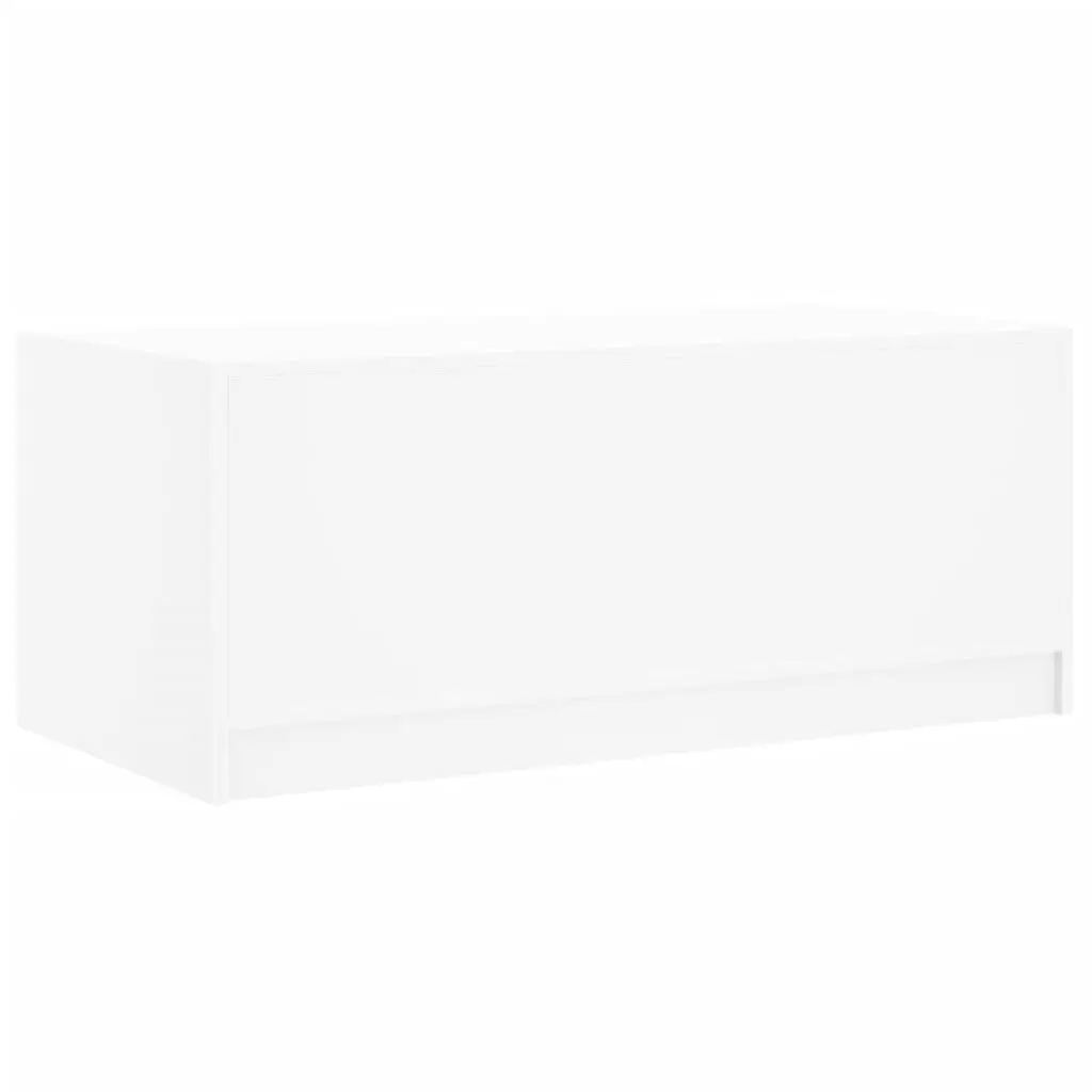 Coffee Table Storage Display 102L x 50W x 42H cm White Glass Doors Living Room Furniture
