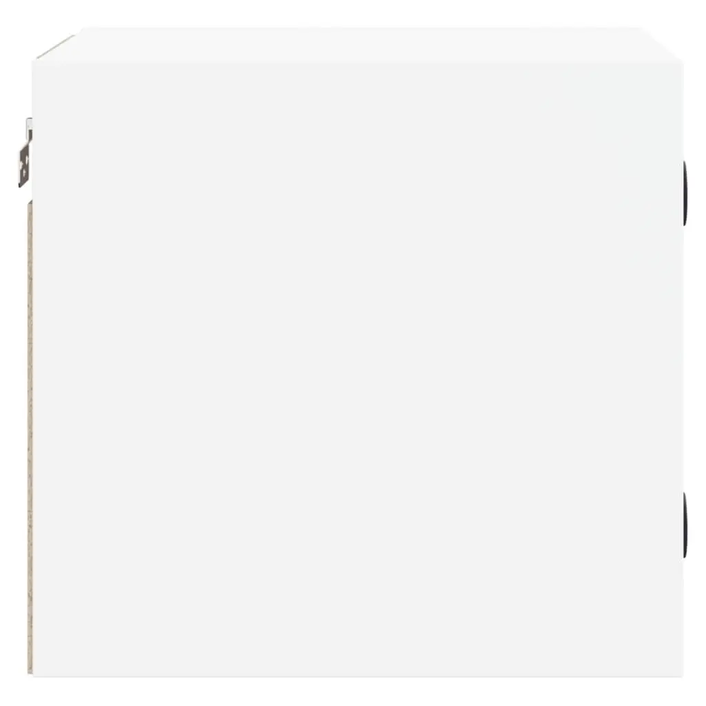 Bedside Cabinet Storage Organiser Wall-Mounted White 35x37x35cm 2 Piece