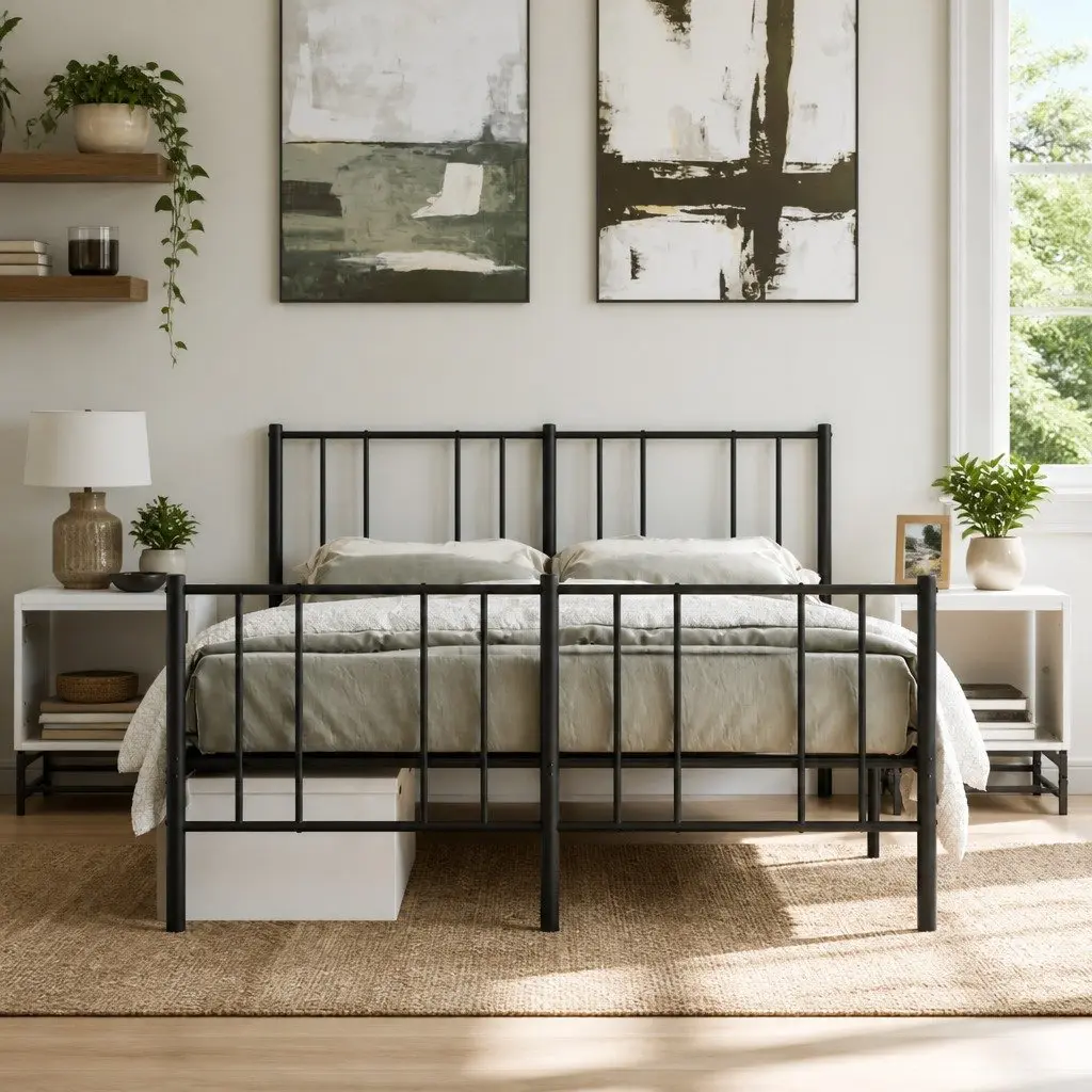 White Bedside Cabinets with Storage and Style