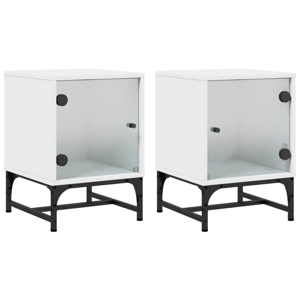 White Bedside Cabinets with Storage and Style