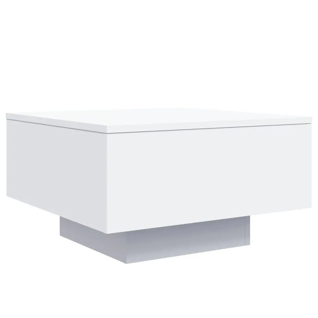 Coffee Table Modern Living Room Accent Side Table 55 x 55 x 31 cm White