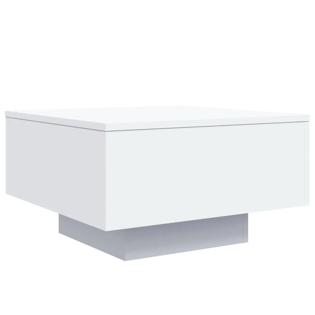 Coffee Table Modern Living Room Accent Side Table 55 x 55 x 31 cm White