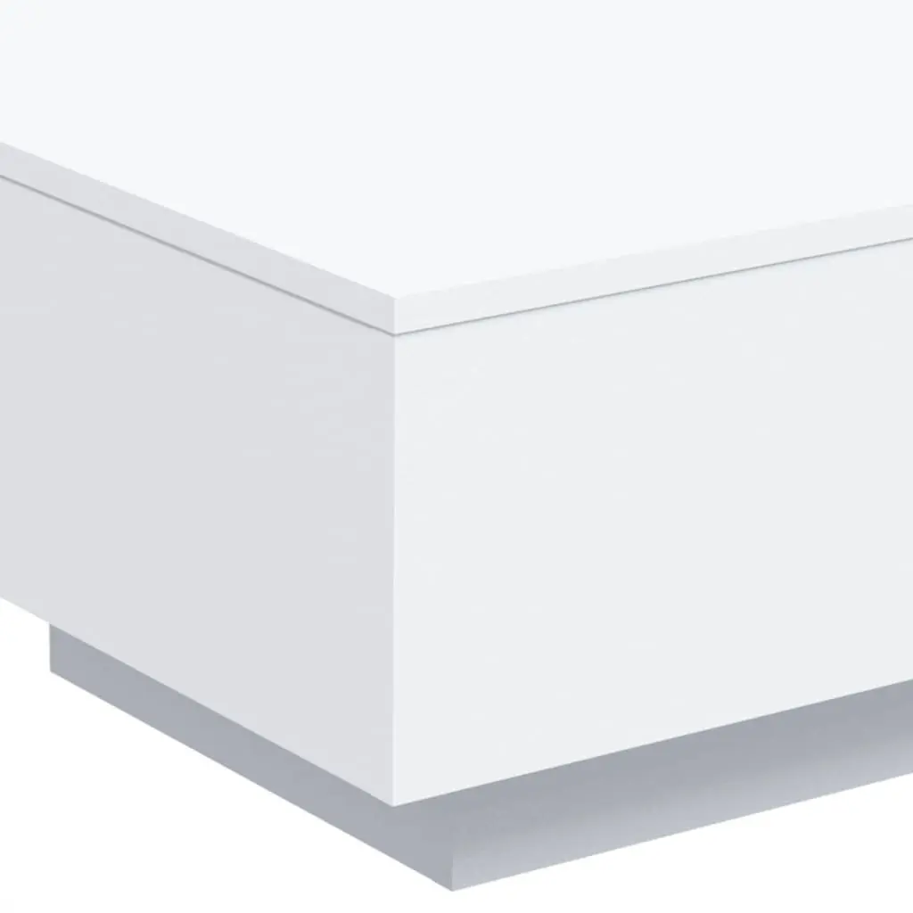 Coffee Table Modern Living Room Accent Side Table 55 x 55 x 31 cm White