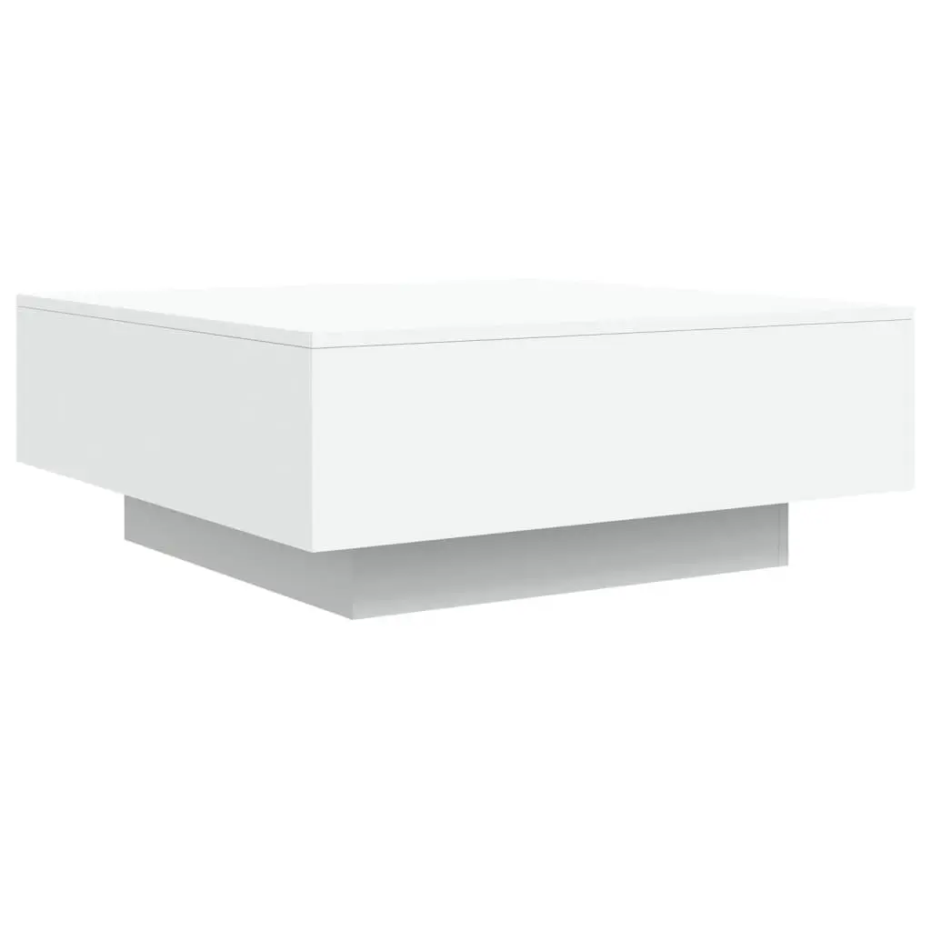 Coffee Table Modern Living Room Accent 80x80x31cm White