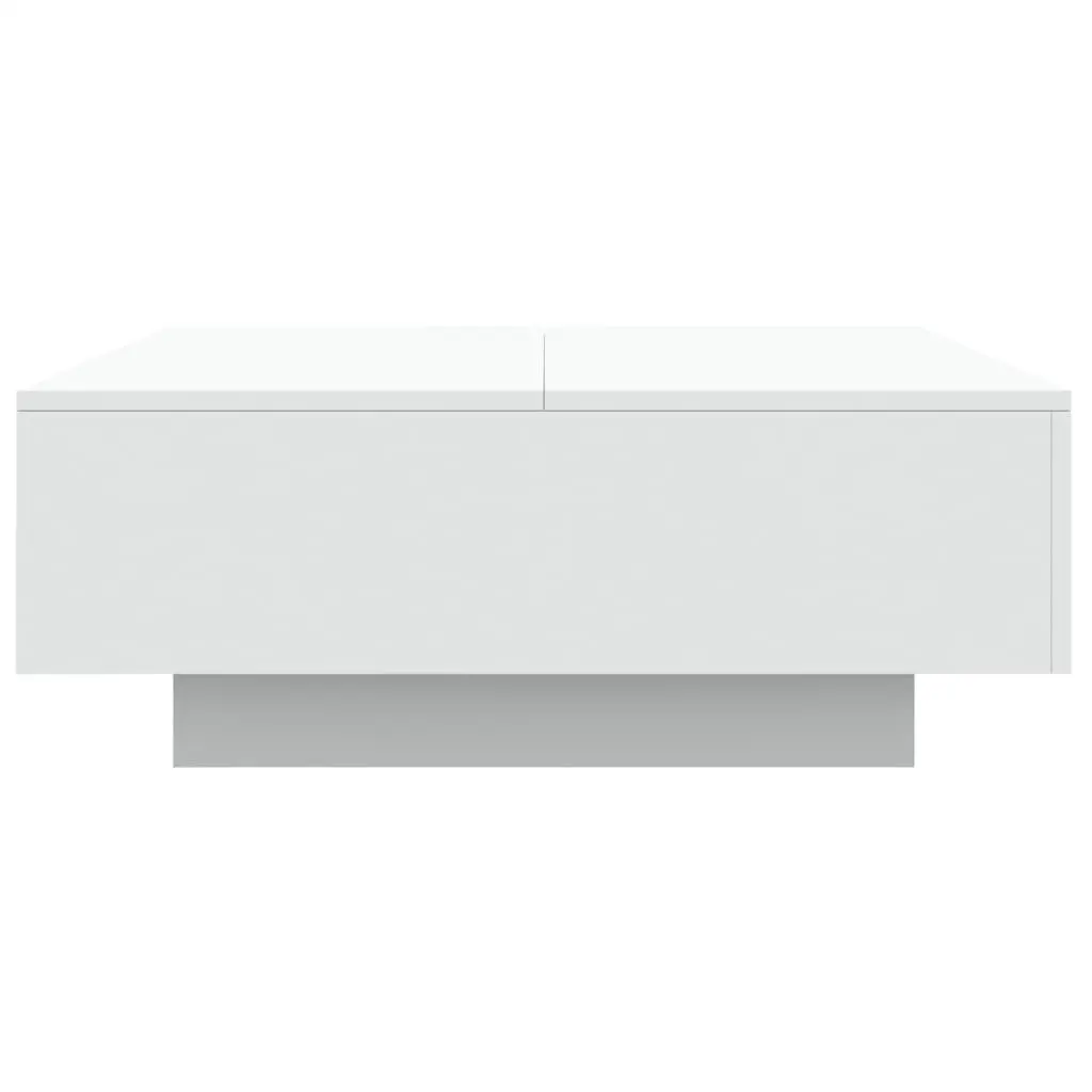 Coffee Table Modern Living Room Accent 80x80x31cm White