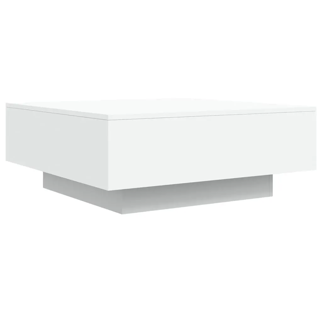 Coffee Table Modern Living Room Accent 80x80x31cm White