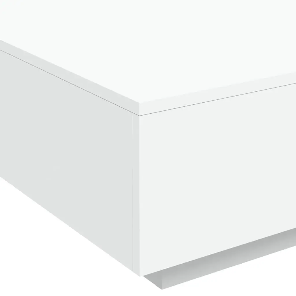 Coffee Table Modern Living Room Accent 80x80x31cm White