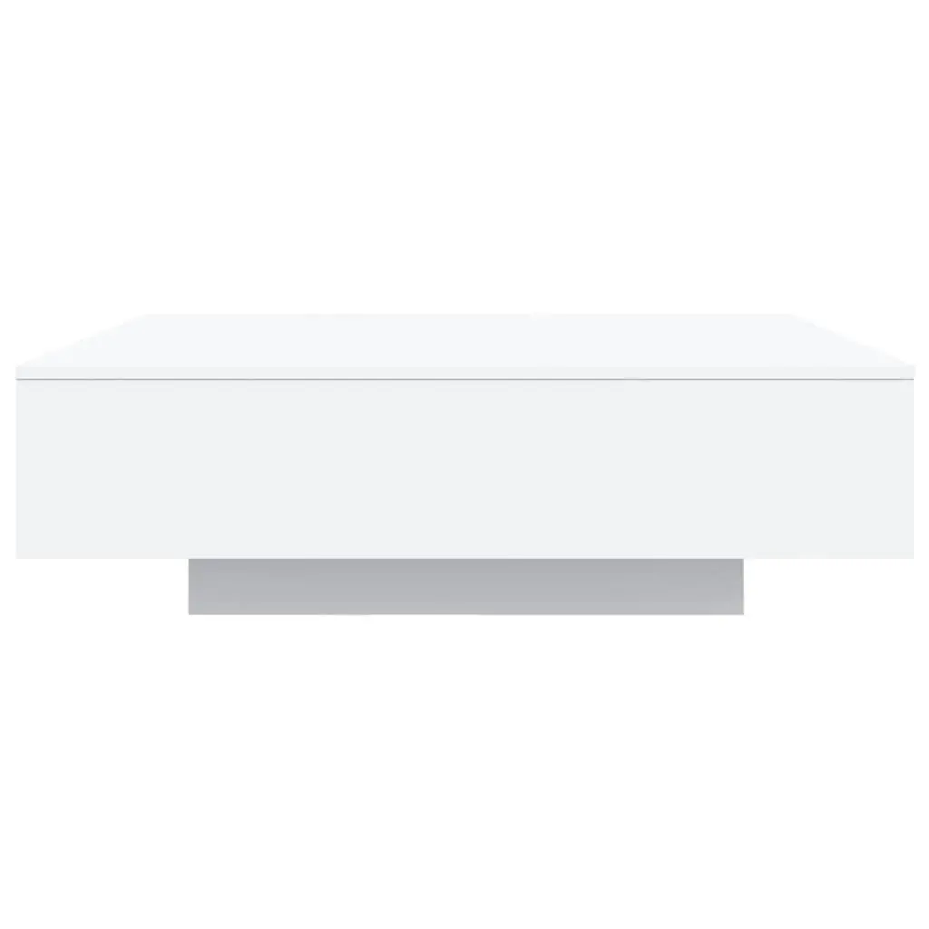 Coffee Table RGB LED Lights Adjustable White 100 x 100 x 31 cm