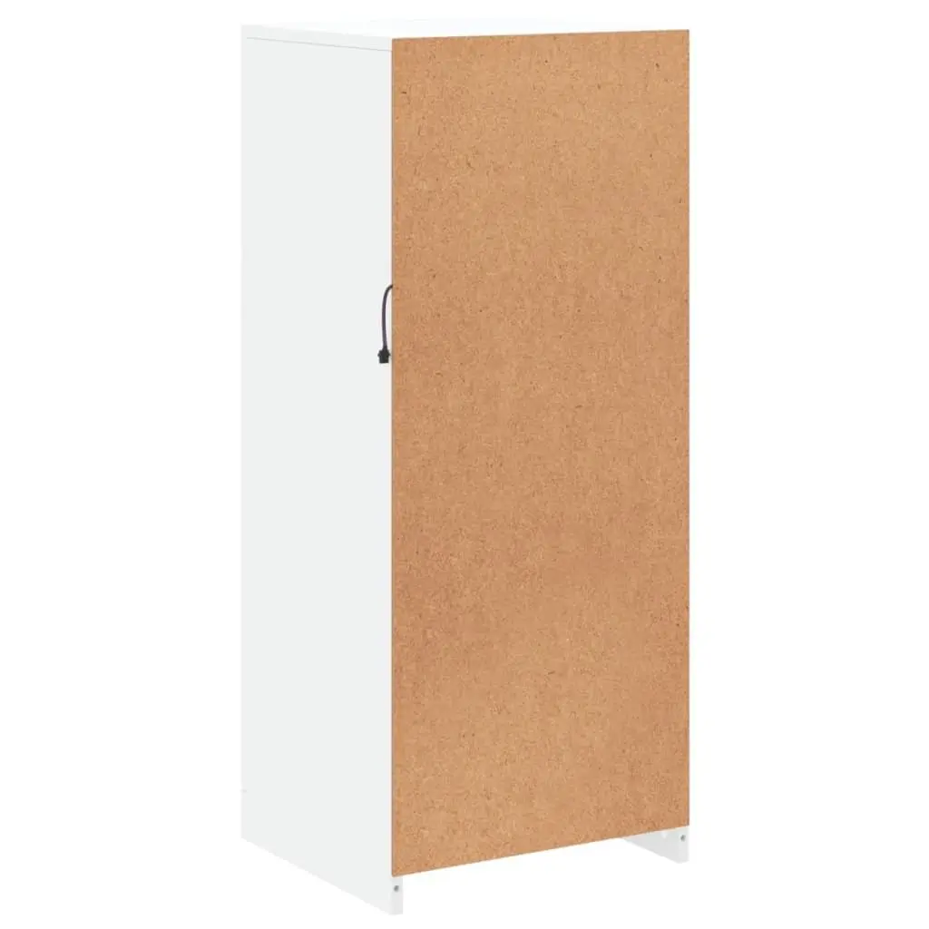Sideboard Cabinet Storage Buffet Organiser 41 x 37 x 100 cm White with RGB LED Lights