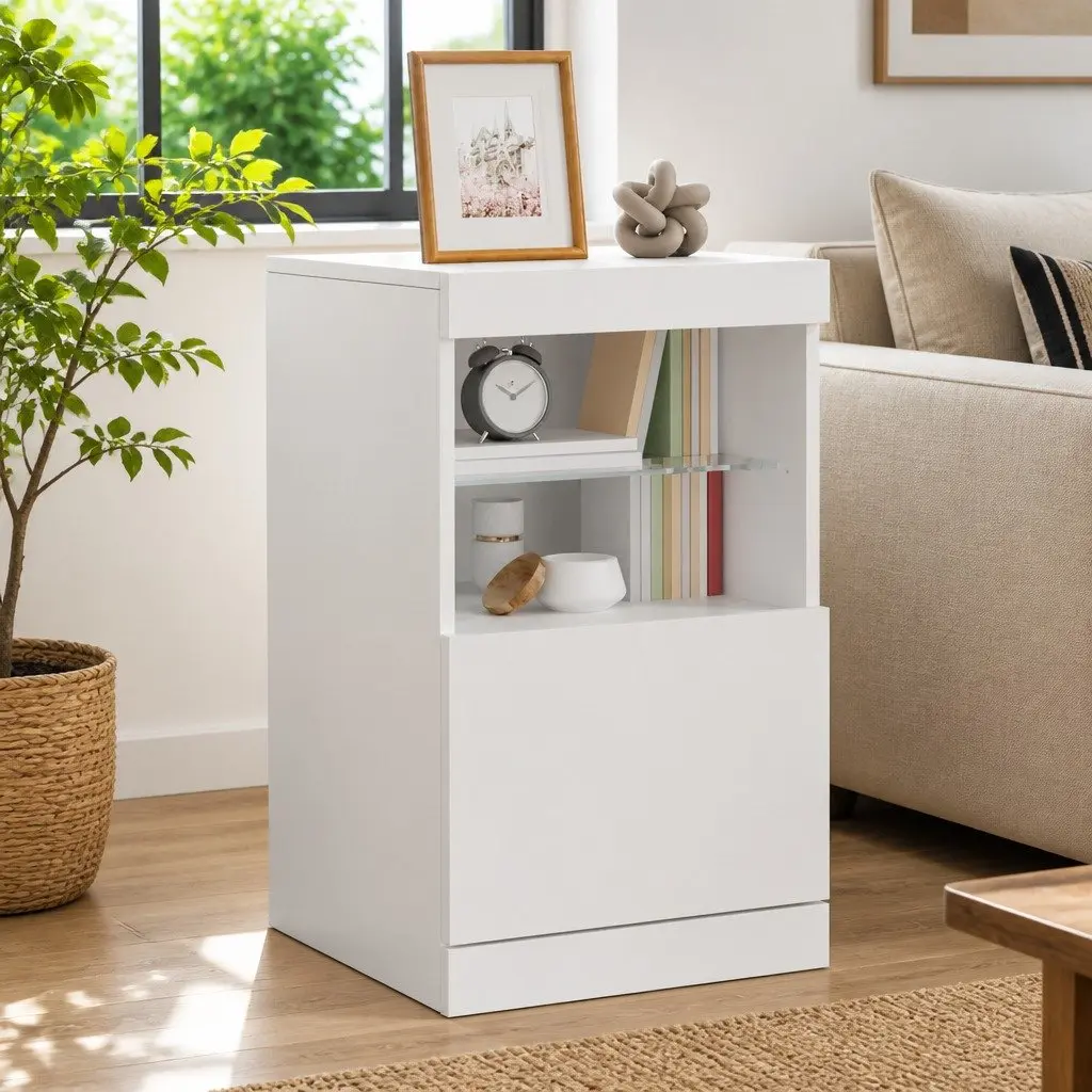 White Sideboard with Ample Storage