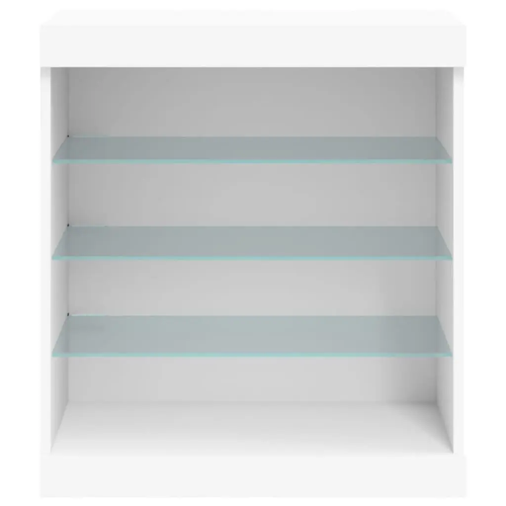 Sideboard Cabinet Storage Buffet RGB LED Lights 60.5x37x67cm White