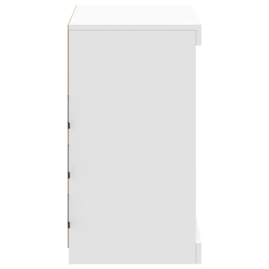 Sideboard Cabinet Storage Buffet RGB LED Lights 60.5x37x67cm White