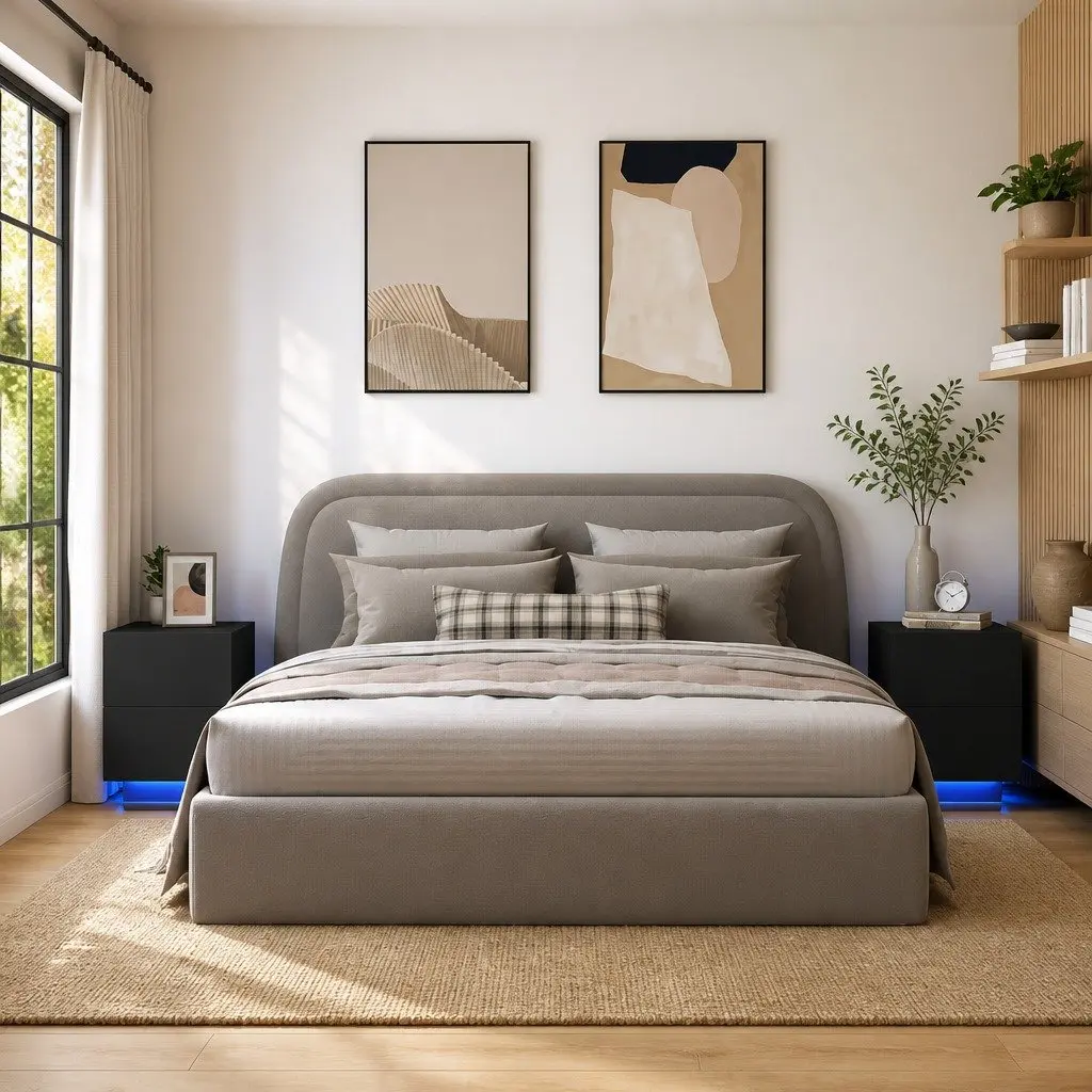 Bedside Cabinets with LED Lighting