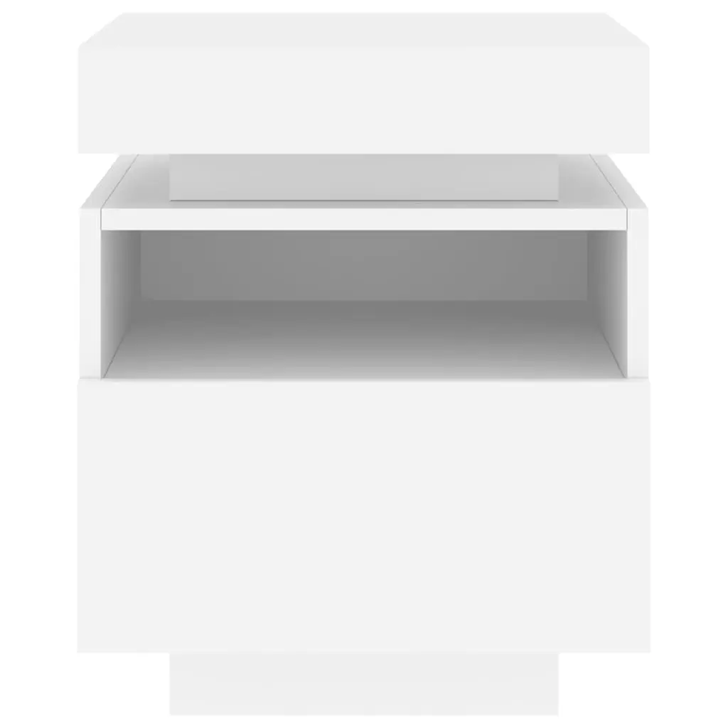 RGB LED Nightstand with Ample Storage