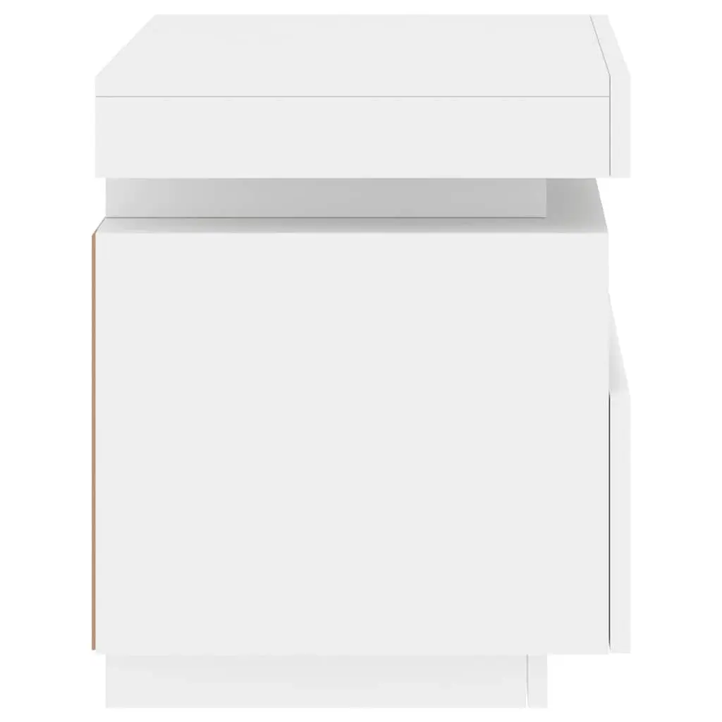RGB LED Nightstand with Ample Storage