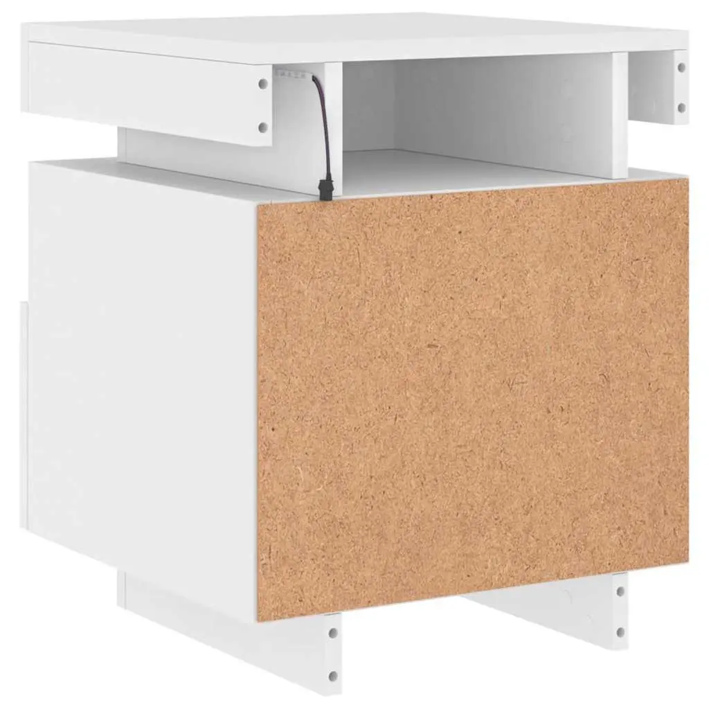 RGB LED Nightstand with Ample Storage