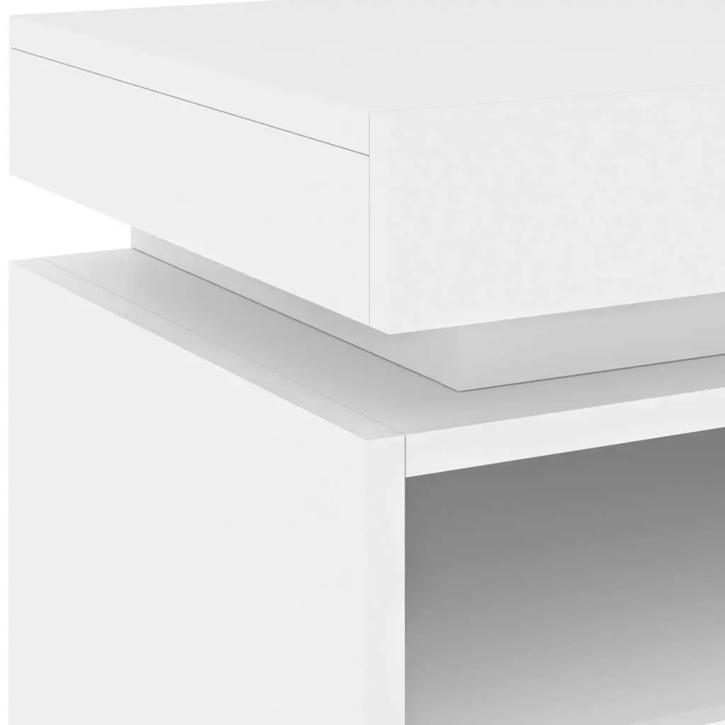 RGB LED Nightstand with Ample Storage