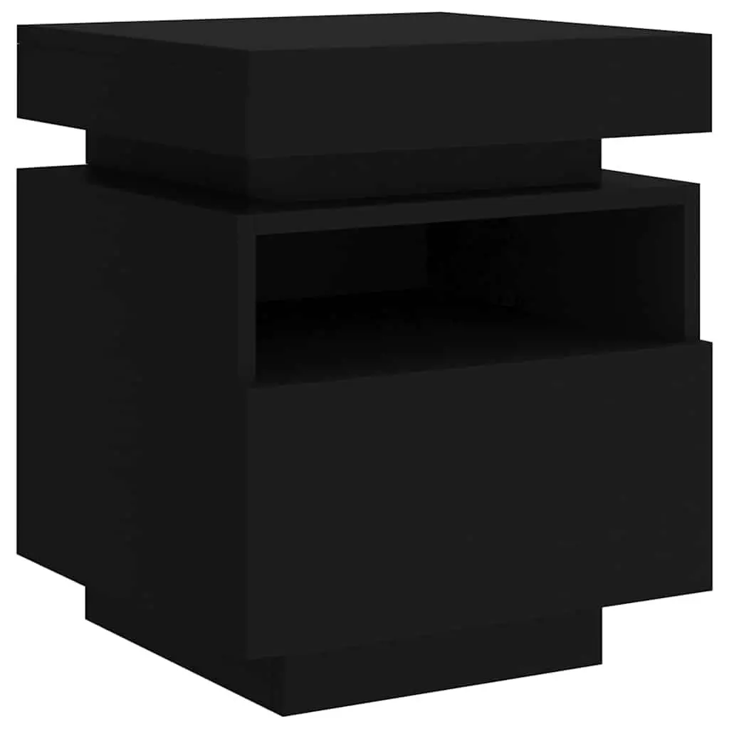 Bedside Cabinets with LED Lights and Storage