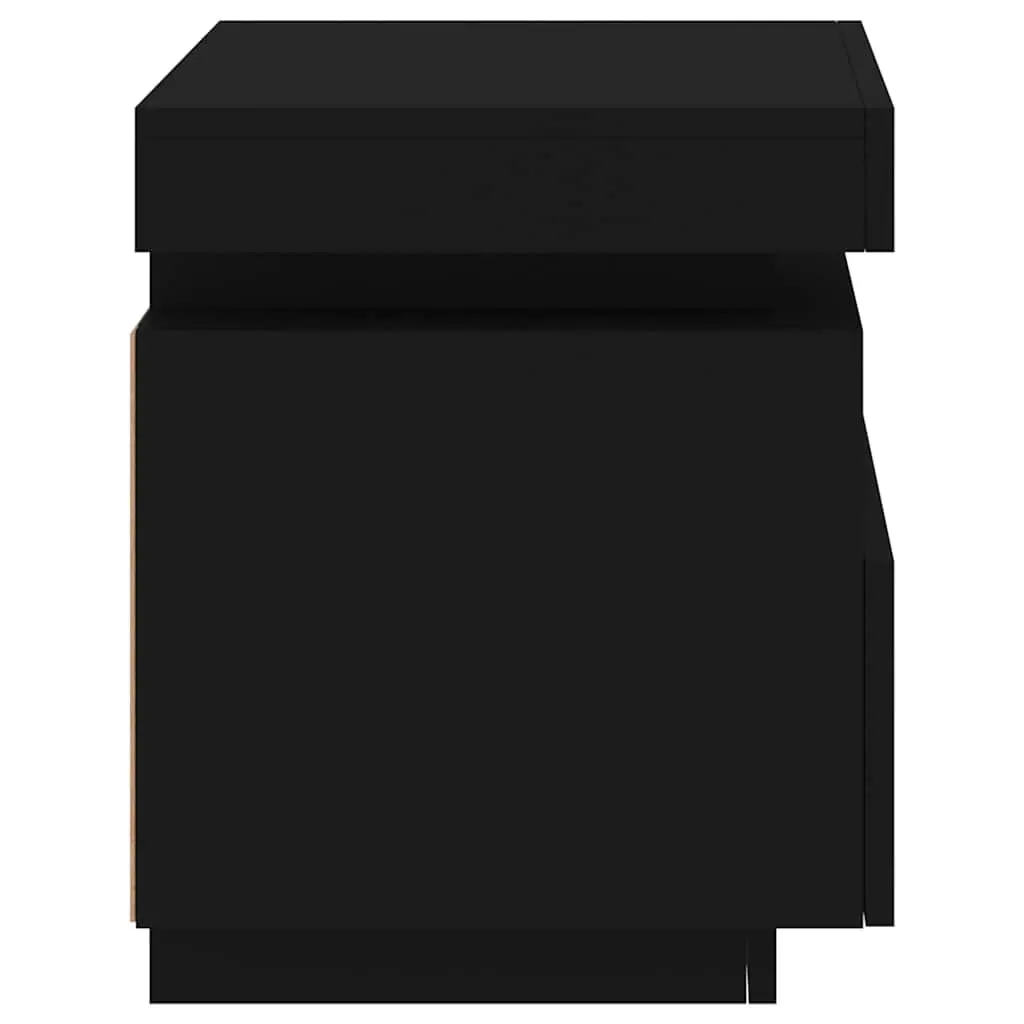 Bedside Cabinets with LED Lights and Storage