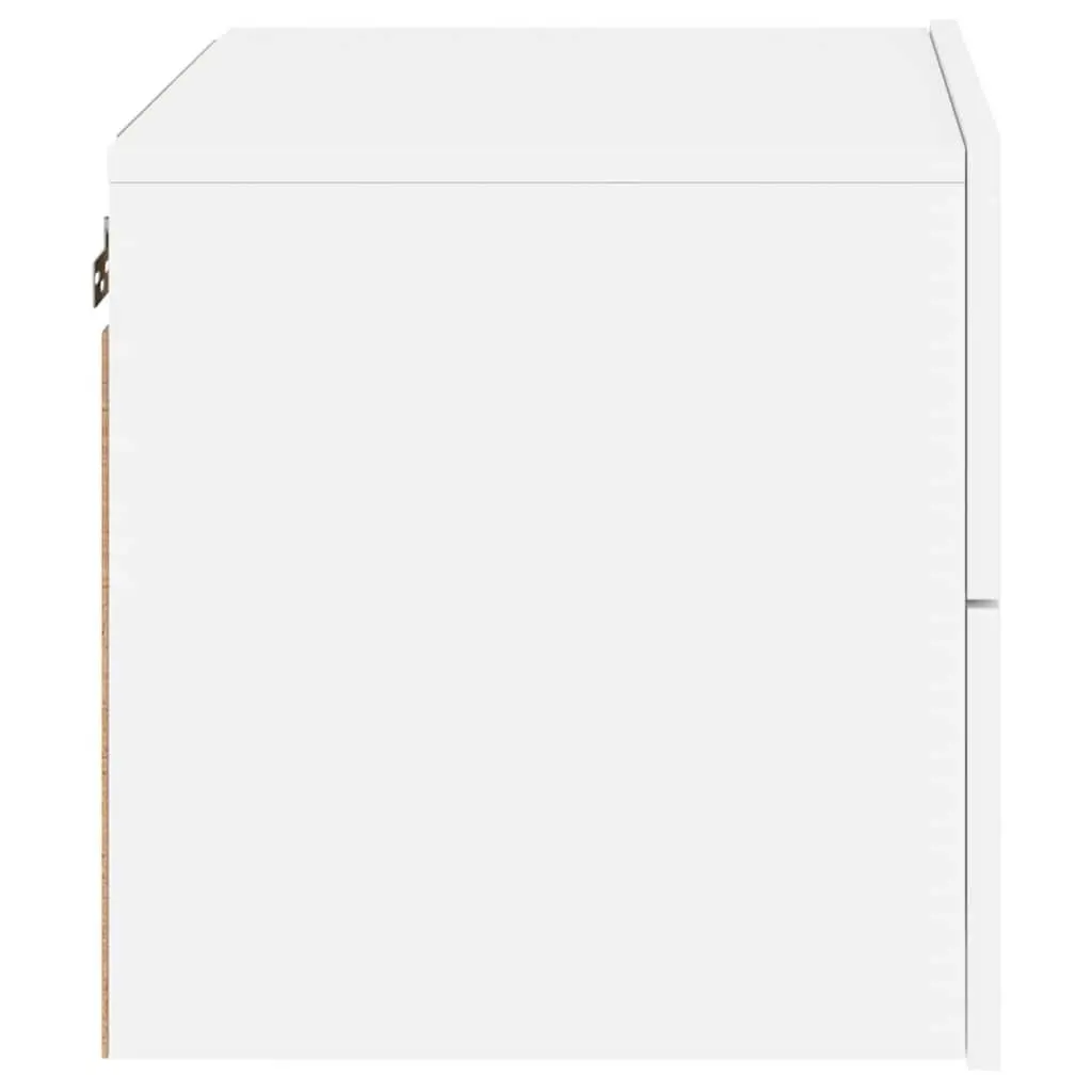 Wall-Mounted Bedside Cabinets with RGB LED Lights
